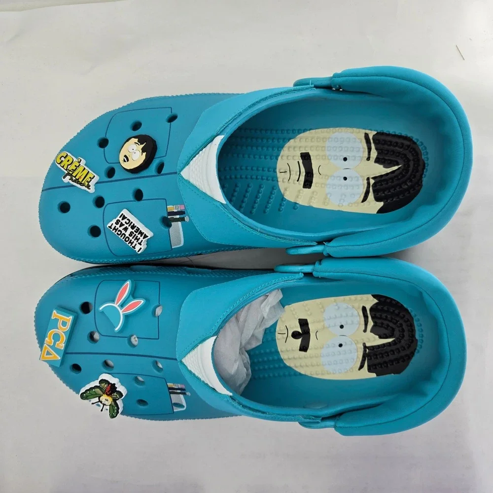 Crocs South Park Randy Marsh Classic Clog Teal Blue Mens 8 Womens 10 211502-90H